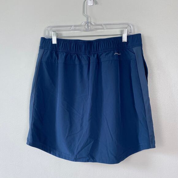 Eddie Bauer Hiking Skort Blue Pull-On Elastic Waist Mesh Side Tennis Golf L - Picture 5 of 7